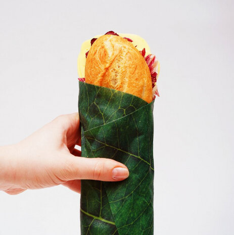 wraps Leaf katoen/bijenwas/boomhars groen 3 stuks