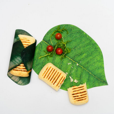 wraps Leaf katoen/bijenwas/boomhars groen 3 stuks
