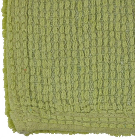 badmat Ladessa 70 x 120 x 2 cm katoen limegroen
