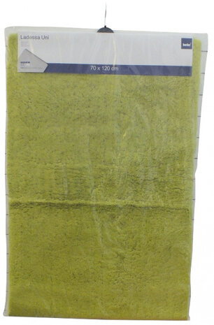 badmat Ladessa 70 x 120 x 2 cm katoen limegroen