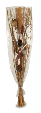 droogbloemenboeket 96 x 26 x 11 cm bruin