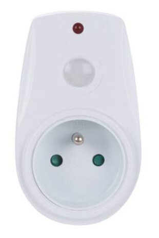 tussenstekker schemerschakelaar 9,5 cm 280W wit