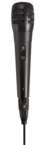 microfoon dynamisch 6,35 mm 3 meter zwart