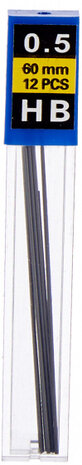 vulpotlood HB 0,5 x 60 mm rood 14-delig