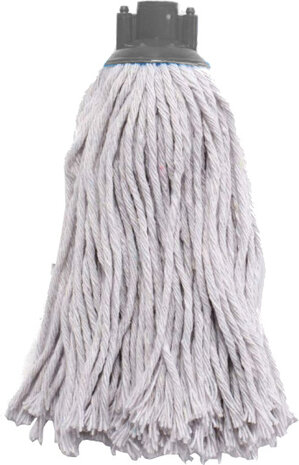 vloermop 8 x 28 cm microvezel antraciet/grijs