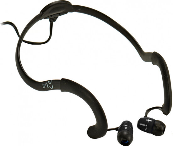 plug-koptelefoon waterdicht 3,5 mm jack zwart