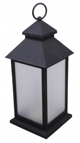 lantaarn led 12 x 32 cm zwart
