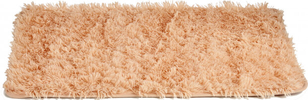 badmat antislip 80 x 50 cm polyester zachtroze