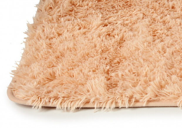 badmat antislip 80 x 50 cm polyester zachtroze