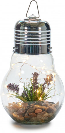 decoratieverlichting Lavendel led 14 cm transparant