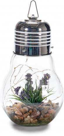 decoratieverlichting Lavendel led 14 cm transparant