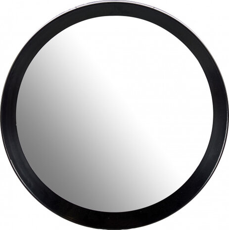spiegel rond 50 x 4 cm glas zwart