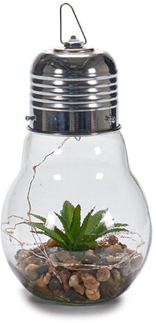 decoratieverlichting Cactus led 14 cm transparant