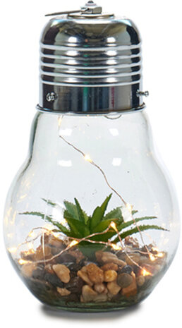decoratieverlichting Cactus led 14 cm transparant