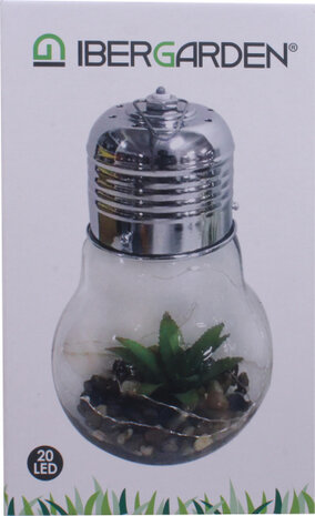 decoratieverlichting Cactus led 14 cm transparant