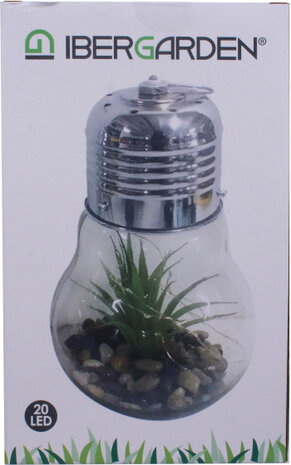 decoratieverlichting Cactus led 24 cm transparant