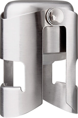 stopper champagne staal zilver