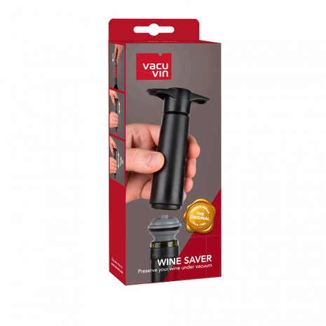 wijnpomp vacu&uuml;m 15,5 cm zwart/donkergrijs 3-delig