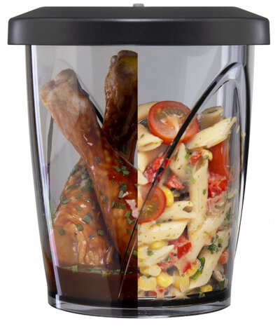 bewaarcontainer vacu&uuml;mpomp 1,3 liter glas transparant