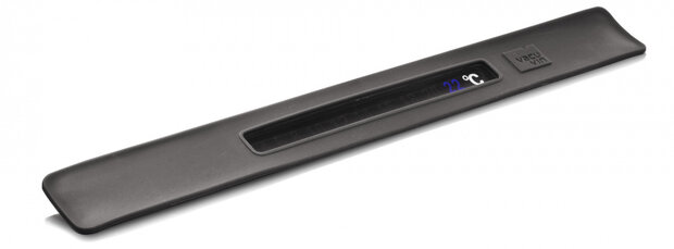wijnthermometer met display 9 x 24 cm donkergrijs