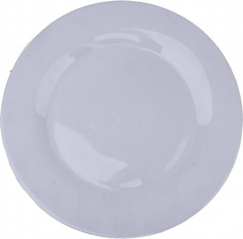dinerbord 27 cm porselein wit