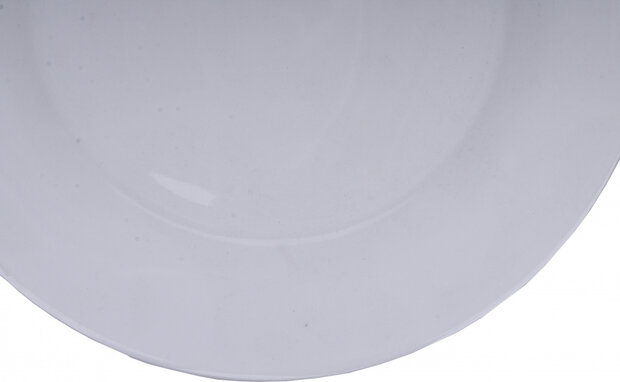 dinerbord 27 cm porselein wit