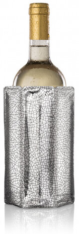 wijnkoeler Active 1 liter 14 x 18 cm chroom zilver