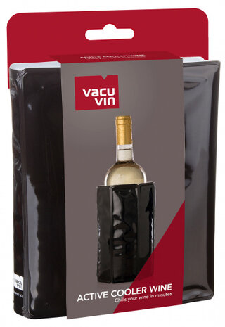 wijnkoeler Active 1 liter 14,5 x 17 cm chroom zwart
