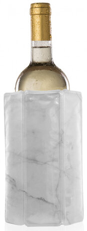 wijnkoeler Marble 1 liter 14 x 18 cm wit/grijs