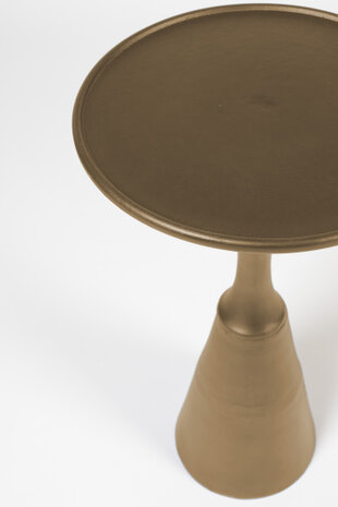 salontafel Milo 35 x 65 cm staal/glas brons