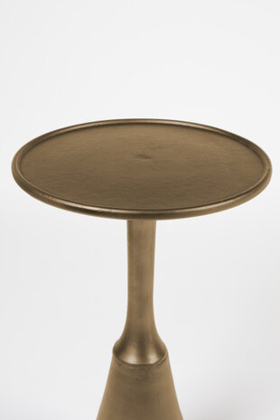 salontafel Milo 35 x 65 cm staal/glas brons