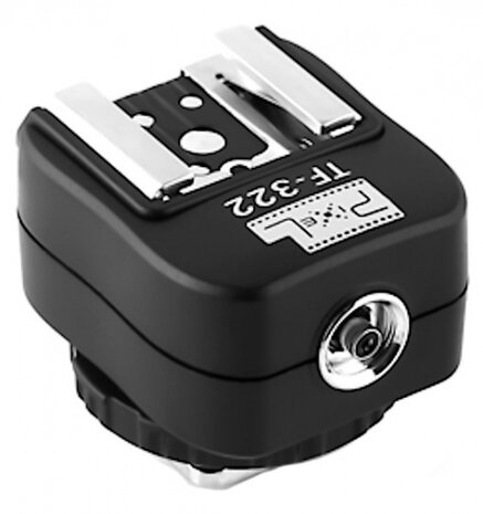 hotshoe-adapter TF-322 Nikon staal zwart/zilver