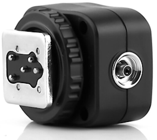 hotshoe-adapter TF-322 Nikon staal zwart/zilver