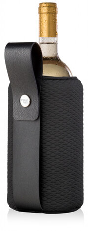 flessenkoeler Artico 1 liter 15,8 x 23,5 cm neopreen zwart