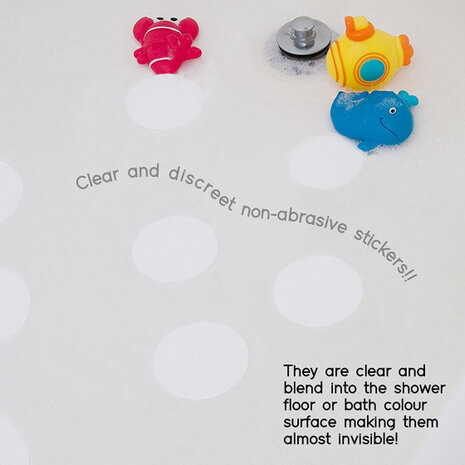 badstickers anti-slip 4 cm transparant 28-delig
