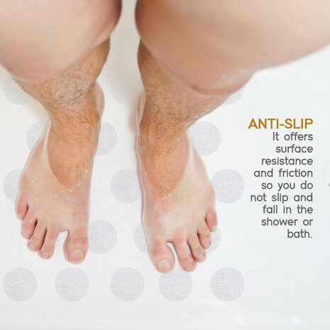 badstickers anti-slip 4 cm transparant 28-delig