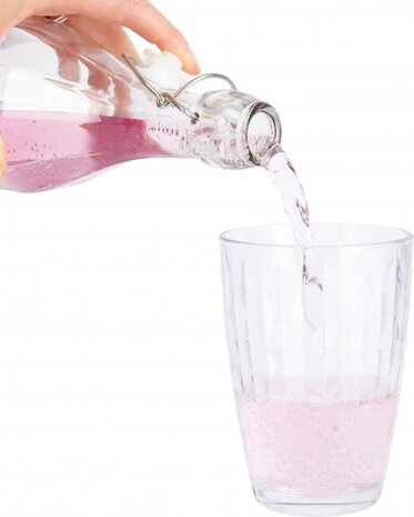 waterfles 1 liter glas transparant