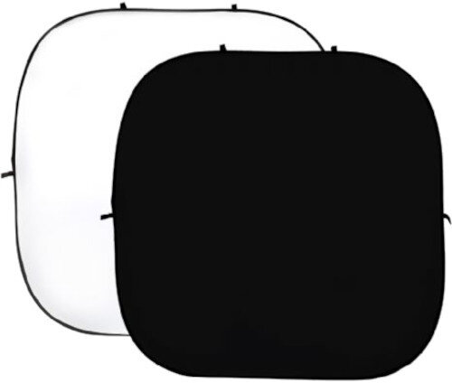 achtergrondscherm dubbelzijdig 240 cm Pet wit/zwart