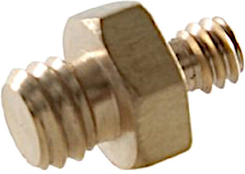 spigot-adapter mannelijk 1/4&quot;-3/8&quot; staal goud