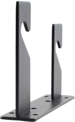 beugels achtergrondrol&nbsp;18 aluminium zwart 2 stuks