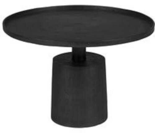 koffietafel Mason 60 x 40 cm aluminium zwart