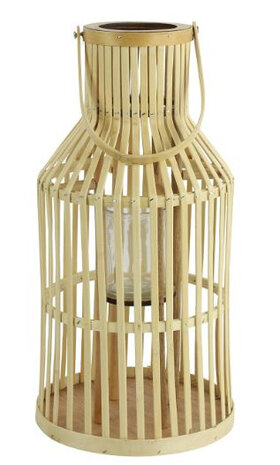 windlicht Alanna 23 x 45 cm staal naturel
