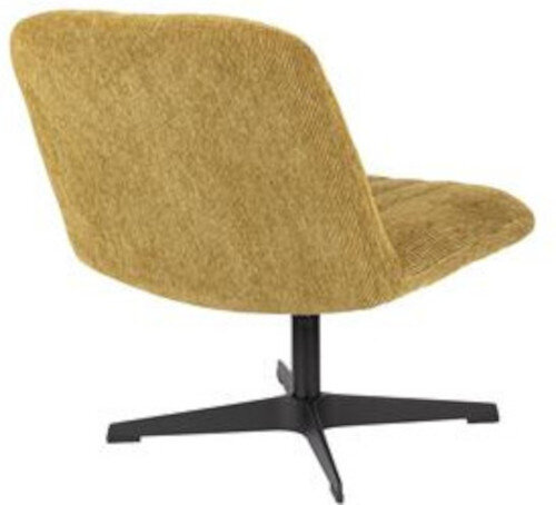 fauteuil Belmond 71 x 65 cm polyester/staal okergeel