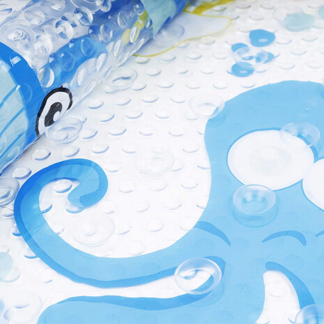 babybadmat 69 x 39 cm PVC/rubber wit/blauw/geel