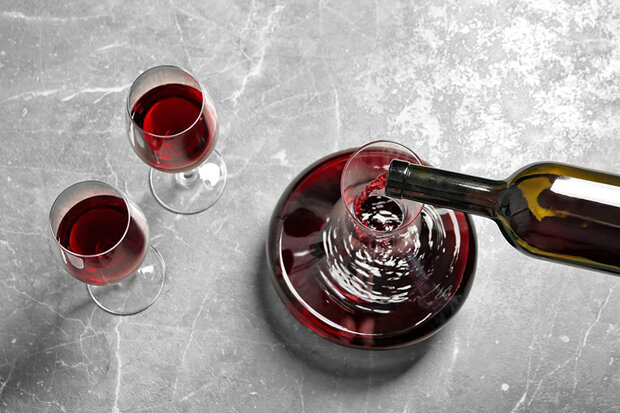 wijnkaraf 1800 ml glas transparant