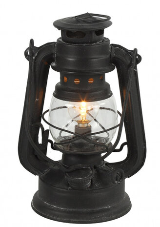 Lantaarn Kilian led 12,5 x 9,7 x 19,5 cm staal zwart