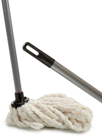 vloermop 120 cm grijs/wit/zwart