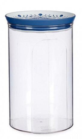 vershoudbus Tosca 1,2 liter transparant/blauw