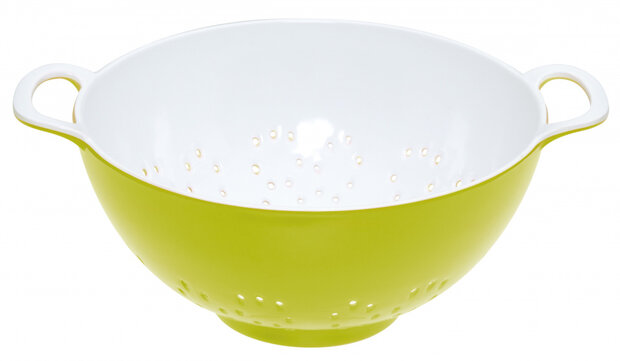 vergiet Color Works 15 cm polypropyleen wit/groen
