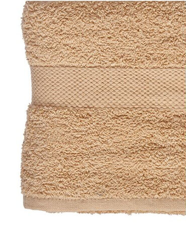 handdoek 70 x 130 cm katoen cr&egrave;me